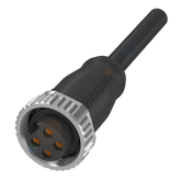 Balluff Cordset, 7/8" female 0°, 4-pin, 1.5m